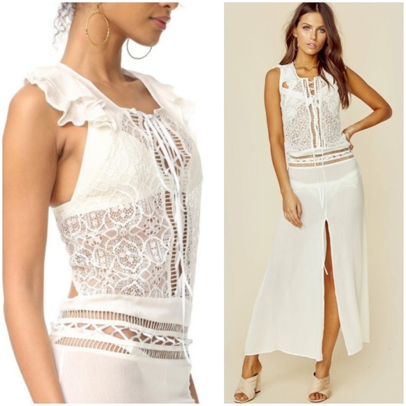 🍒NWT🍒 FL&L MARTINIQUE SWIM COVER M - Picture 4 of 9